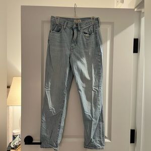 Madewell: Straight leg light wash jeans